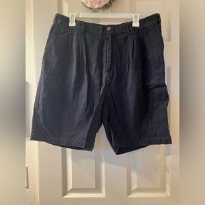 savane men’s flat front black dress shorts